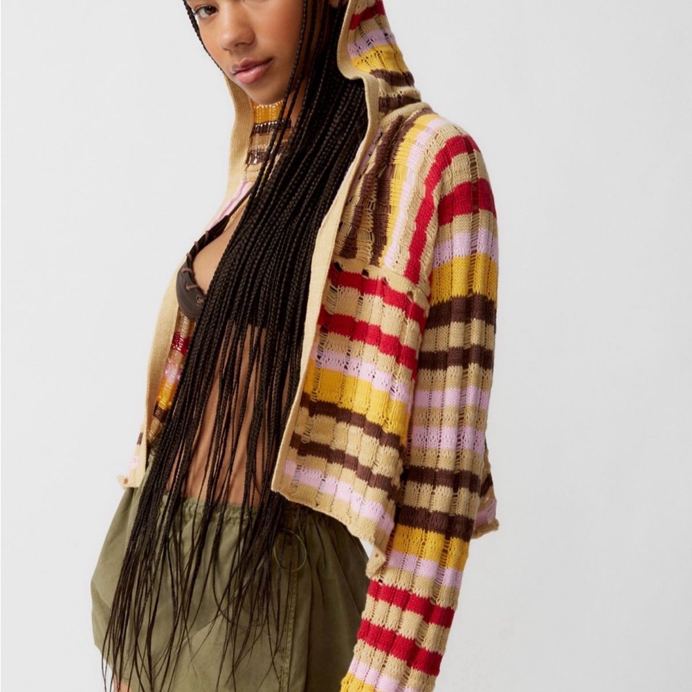 Urban Outfitters Multicolor Striped Cardigan